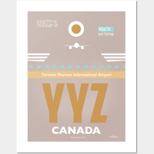 YYZ CANADA Toronto airport code Posters and Art